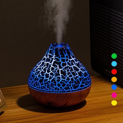 Mini Colorful Cool Humidifier, Volcano Shape Humidifier,USB Personal Desktop ...