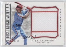 2018 Panini National Treasures Colossal Rookie Materials 61/99 JP Crawford 6fs