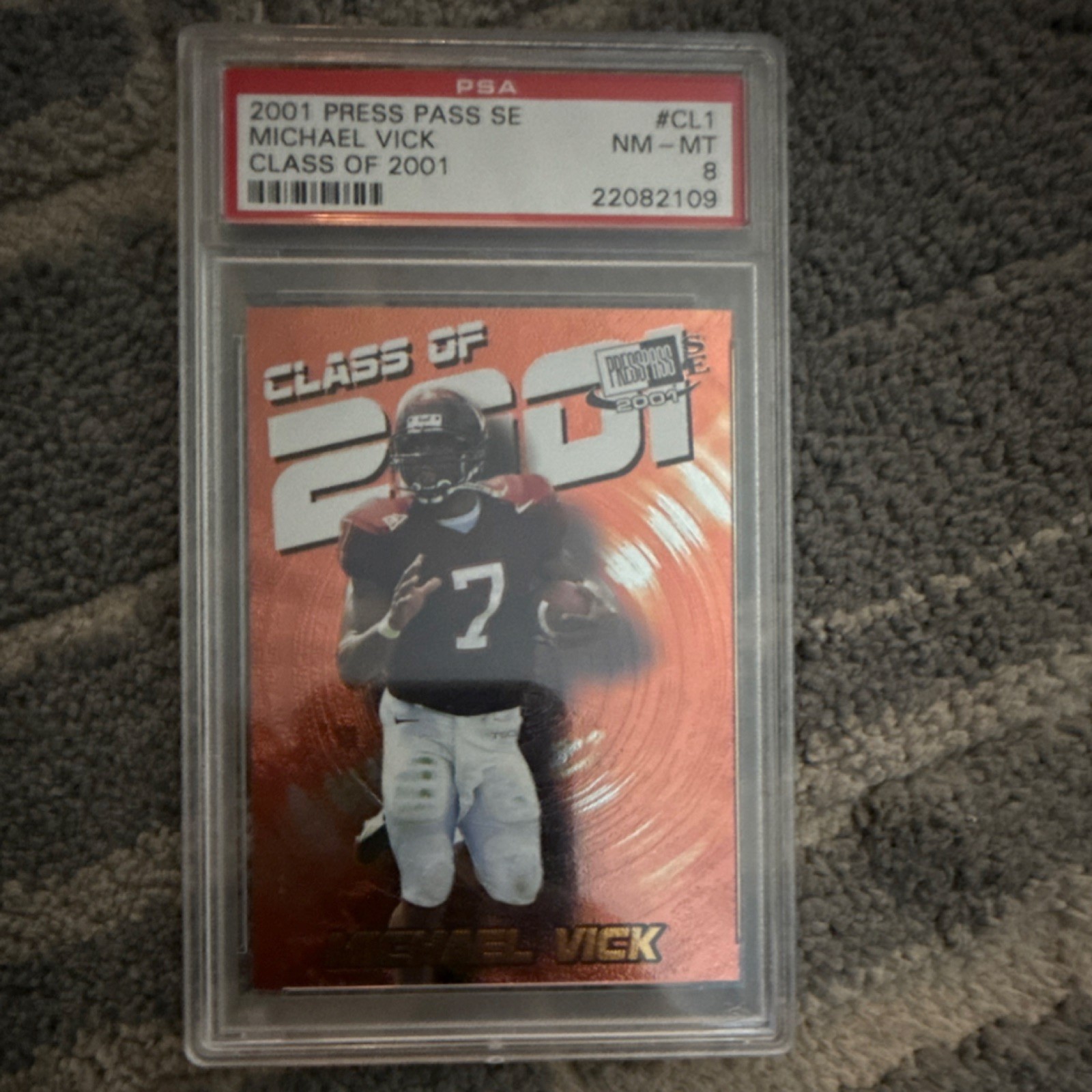 Michael Vick Press Pass Se Class of 2001 #CL1 Base