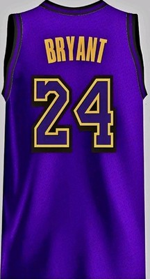 2026 NEW *PRINT* Kobe Bryant #24 Los Angeles Lakers Purple Custom