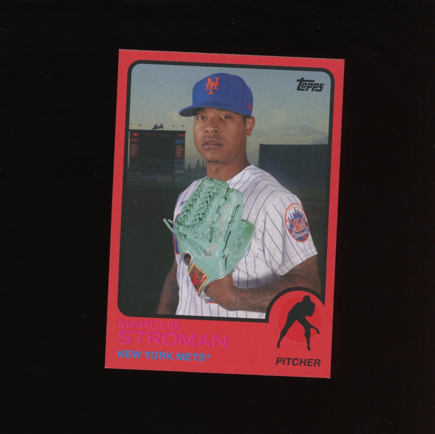 2021 Topps Archives - 1973 Topps Marcus Stroman #104 Red Parallel #/75 NY Mets