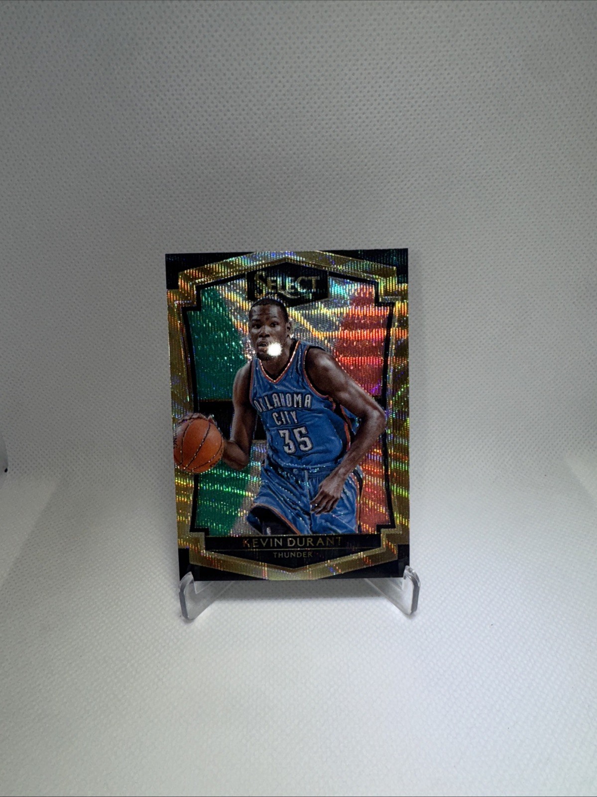 2015-16 Panini Select Premier Level Kevin Durant #66 Tri-Color Prizm