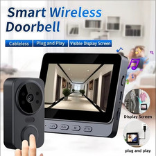 Videocitofono Wireless WiFi HD con Visione Notturna Rilevamento Movimento Cloud