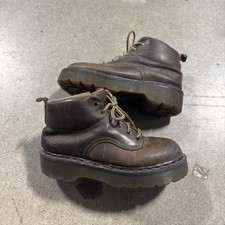 Vintage Dr. Martens Chunky Y2K Us Wmns 8-8.5 Made England Boots 90s Uk 6 Vtg