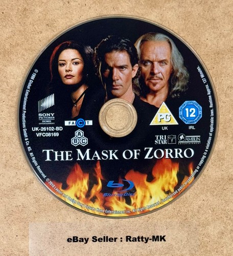 THE MASK OF ZORRO - UK EXCLUSIVE BLU RAY STEELBOOK (READ DESCRIPTION) - Picture 6 of 9