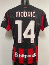 MAGLIA HOME SERIE A "MODRIC 14" AUTOGRAFATA SQUADRA AC MILAN 2025/2026