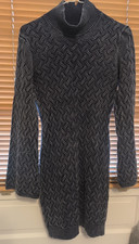 Fashion Nova London Navy Knit Sweater Dress Size Small New With Tags 