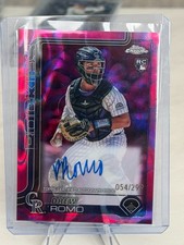 2025 Topps Chrome Update Series - Rookie Auto Drew Romo #RA-DRR /299 Rockies