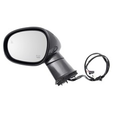 TRQ Driver Side Mirror Assembly Power Heated Blind Spot Foldaway Paint to Match