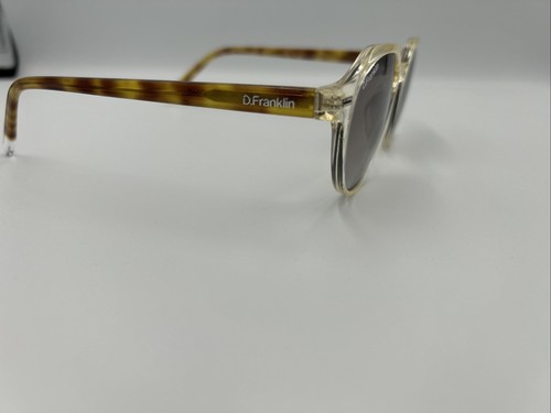 D.Franklin Sunglasses DFKSUN0218 Ultralight Transparent Gray 47-22-145 New - Picture 2 of 7