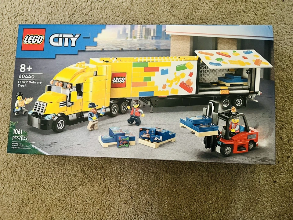 LEGO® City Big Vehicles Camión de reparto amarillo 60440 [juguete nuevo] Ladrillo Foto 2 de 4