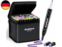 Anymark 80 Farben Alkohol Marker, Doppelspitze Alkoholmarker Mit MeißEl- &Amp;