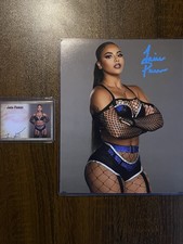 WWE NXT Jaida Parker Signed 8x10 Photo With Matching Kiss Card