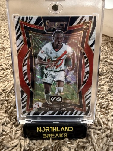 2024-25 Panini Select La Liga Terrace Zebra Prizm Abdul Mumin #33 Rookie RC