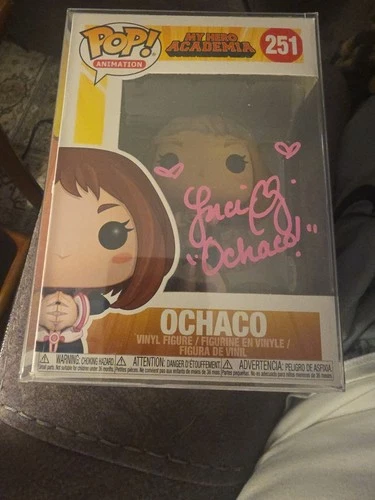 My Hero Academia Ochaco Common Funko Pop Signed w/ COA & Protector