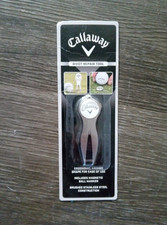 NEW Callaway Golf Divot Repair Tool with Magnetic Ball Marker Stainless Steel