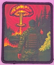 Nuclear Explosion Tactical Patch - Glossy Hook & Loop Post-Apocalyptic Survivor