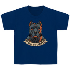 Kinder Basic T-Shirt Pitbull loyal and fearle...