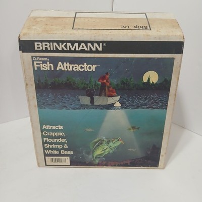 Brinkmann Q-Beam Fish Attractor Floating Light 12V Vintage New Old Stock