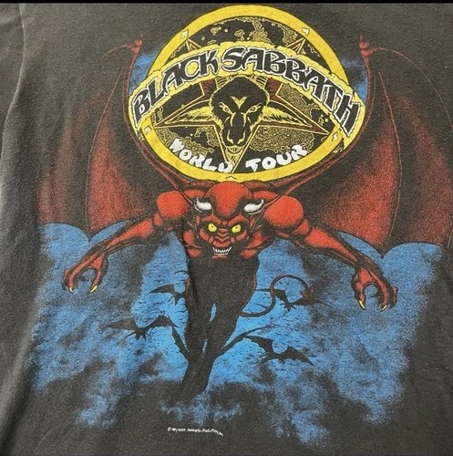 Camiseta De Colección 1981/1983 Black Sabbath Camiseta Ozzy Osbourne Banda de Concierto Años 80 Pequeña/Mediana - Imagen 7 de 9