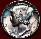 Uncirculated 1940 Philadelphia Mint Silver Mercury Dime — photo 1