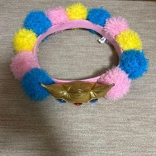 Princess Peach Crown Cosplay Jewelry Pink Blue Yellow Fake Fur Costume Japan