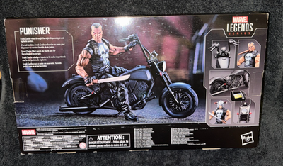 THE PUNISHER Marvel Legends Figure with MOTORCYCLE BOXED SET