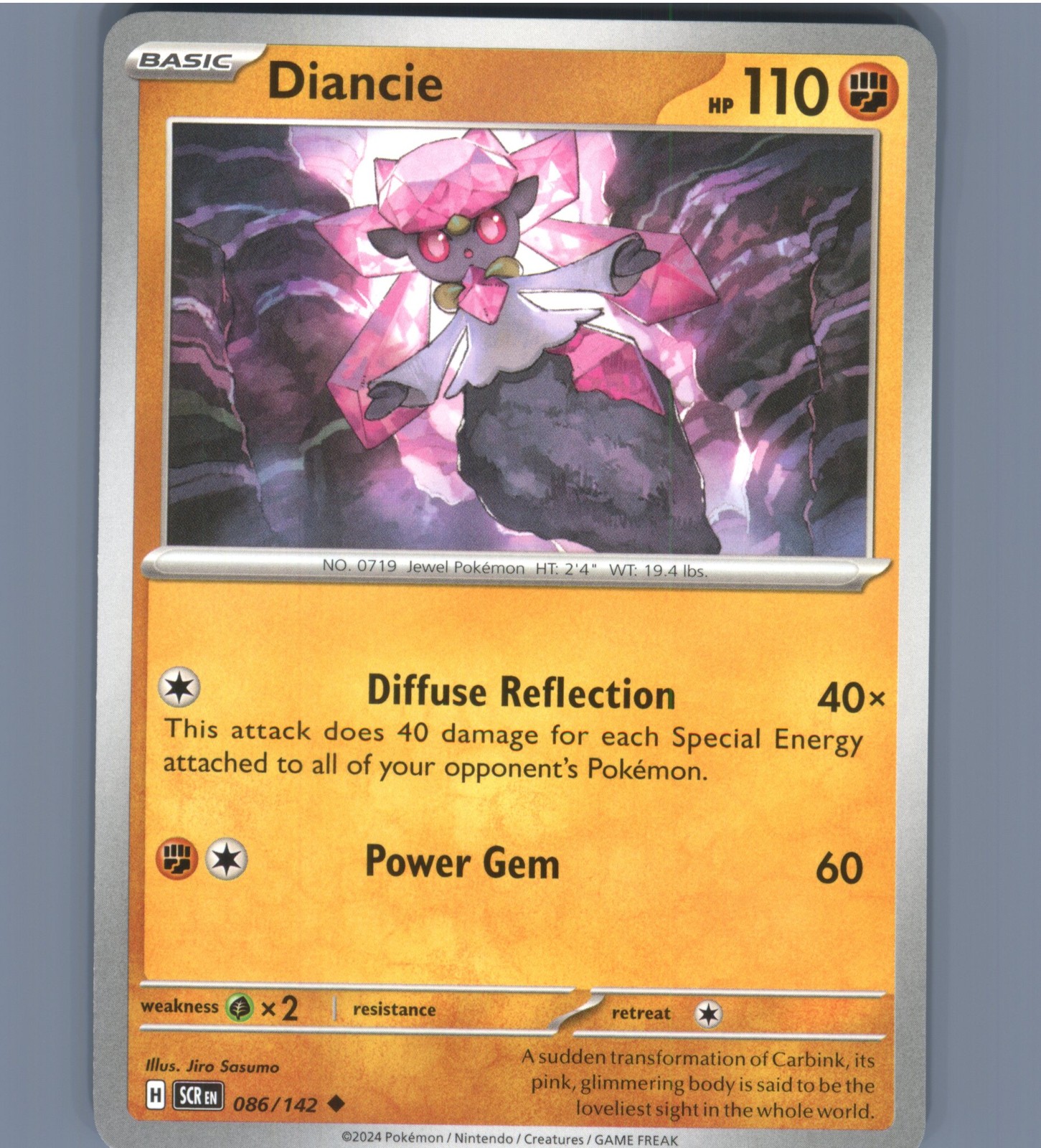 Diancie Uncommon SV07: Stellar Crown 086/142 NM English