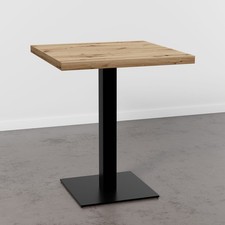 Bistrotisch 80x80 cm | D4225 OV Eiche Artisan | Gusseisen Gestell
