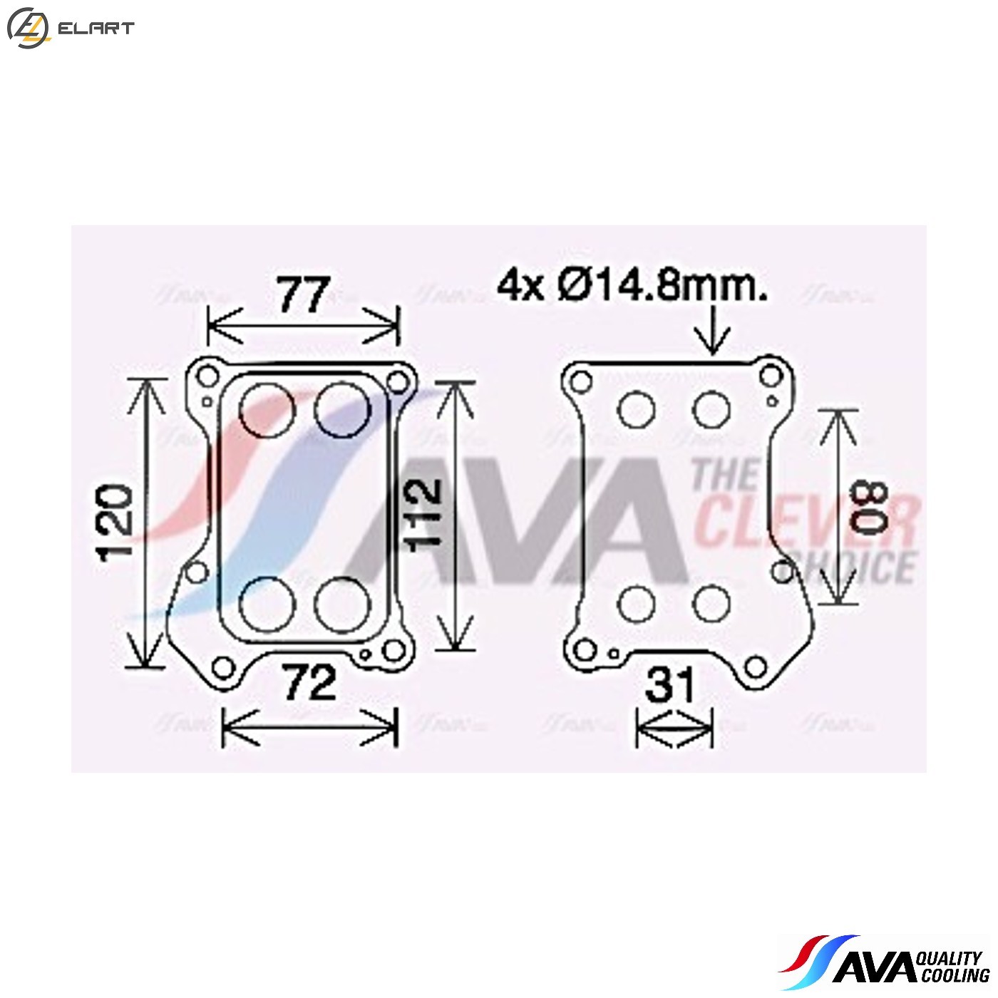 OIL COOLER ENGINE OIL OL3688 FOR ALFA ROMEO FIAT GRANDE/PUNTO/Van IDEA STRADA