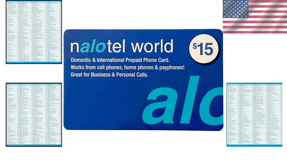 Portable $15 Calling Card - 625 Minutes for Worldwide Connections & Payphone Use - Image 2 of 4