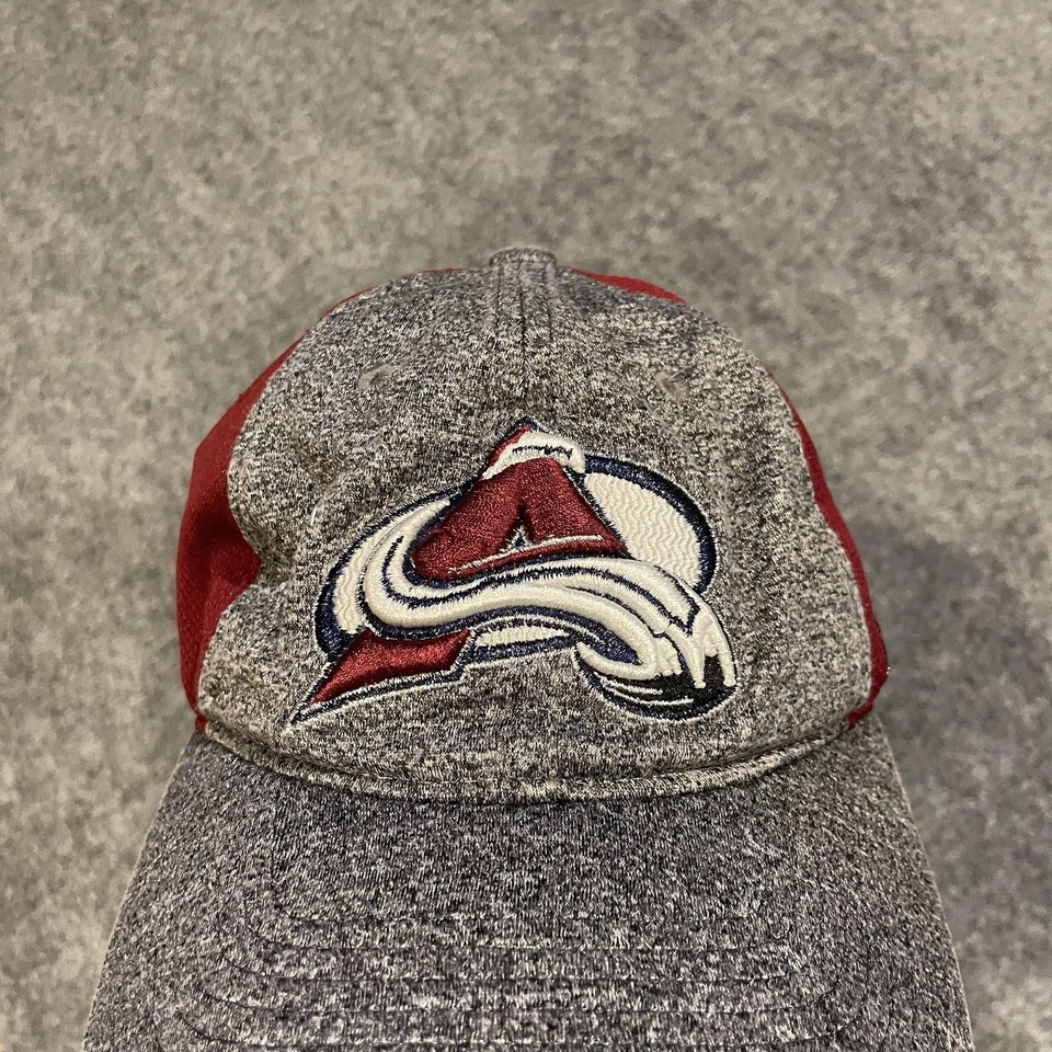 Sombrero Colorado Avalanche Correa Trasera Gris Borgoña NHL Hockey Zephyr Foto 3 de 4