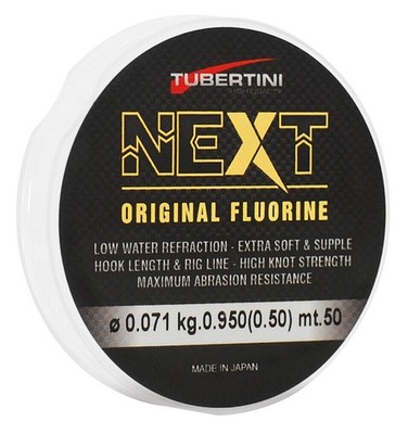 Tubertini Fluorine Next 50m Fluorocarbon Vorfach | Schnur 0,06mm bis 0,2mm FTM