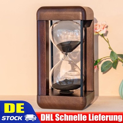 60 Minuten Sand Timer Sanduhr Holz 1 Std. Dauer Timer Geburtstagsgeschenk Deko
