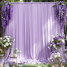 Purple Backdrop Curtains,Wedding Backdrop Drapes,5Ft X 7Ft,2 Panels