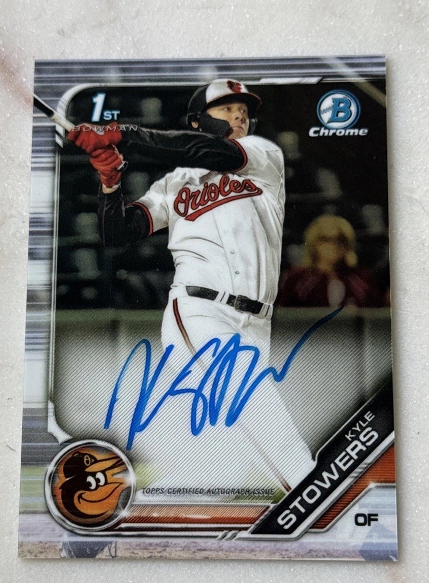 2019 Bowman Chrome Draft 1st #CDA-KS Kyle Stowers RC Rookie Auto Autograph