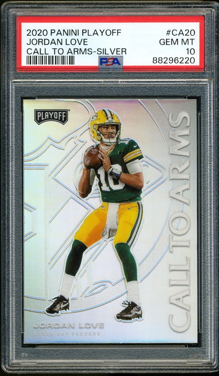 Jordan Love Panini Playoff Call to Arms #CA20 Silver