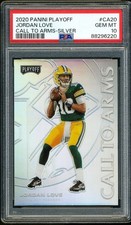 2020 Panini Playoff Call to Arms Silver Prizm #CA20 JORDAN LOVE PSA 10 Rookie RC