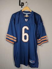 Reebok On Field Chicago Bears #6 Jay Cutler NFL Jersey 52 Navy Orange