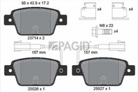 Bremsbelagsatz Scheibenbremse Pagid T2207N FüR Fiat Bravo 2 Van 198AXA1B 16V Lpg