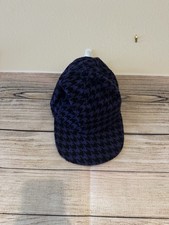 Vintage Gap Houndstooth Wool Hat Purple and B...