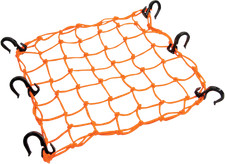Powertye 50159 Adjustable Cargo Net Orange 15in x 15in 6 Hooks
