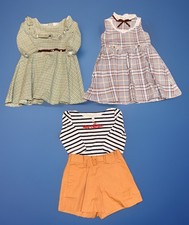 JANIE JACK SMALL LOT OF GIRLS CLOTHES 2 DRESSES SHORTS AND TOP SZ 3 EXCELLENT