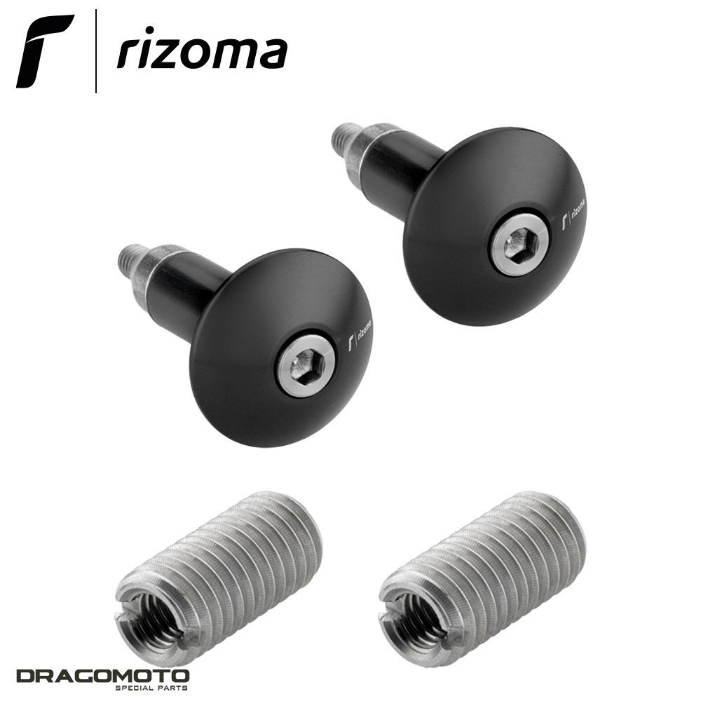 Embout de guidon Rizoma noir pour équilibrer la BMW M 1000 R 2023