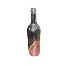 Plain Glass Wine Bottle 750ml Complete