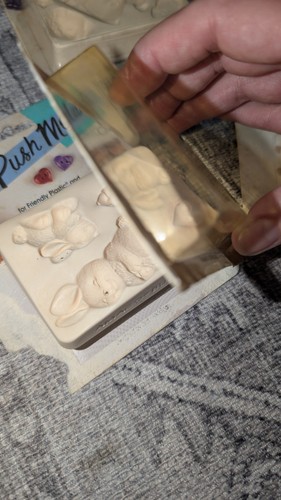 Amaco Push Molds & Modeling Clay Vintage Lot Hands Bunnies Angel Doll Face READ - Picture 11 of 14