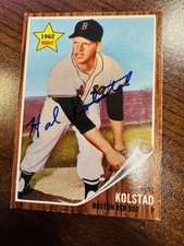 Signed 1962 Topps #276 Hal Kolstad