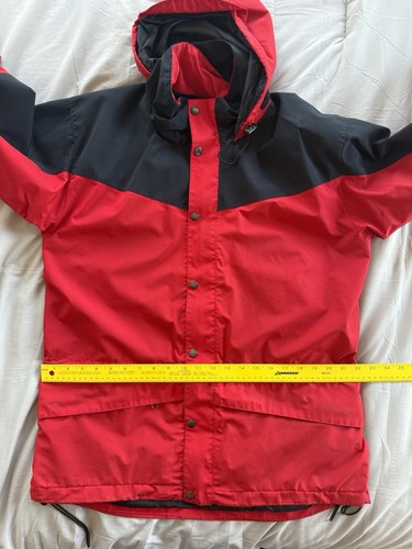 The North Face Herren HydroSeal Mountain Jacke Rot Wasserdicht Kapuze Shell Med - Bild 7 von 15