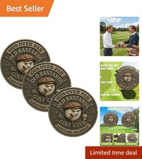 3PCS Over Par Old Bastards Golf Coin, Funny Golf Challenge Coin, Golf Club