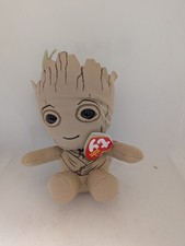 Ty Original Beanie Babies Marvel Groot plush from 2021 With TAG (T13)